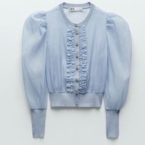 Knit Organza Jacket